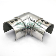 Stainless Steel Slot Pipe Connector 90 Degree Railing Slotted Pipe Joint